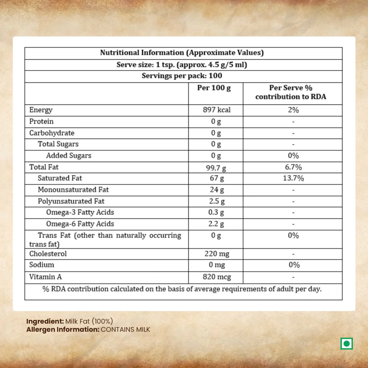Dabur A2 Cow Ghee | Rich in Vitamin A & Antioxidant | Bilona method | Helps balance Vata & Pitta Dosha | Made from desi cows Milk - Image 7