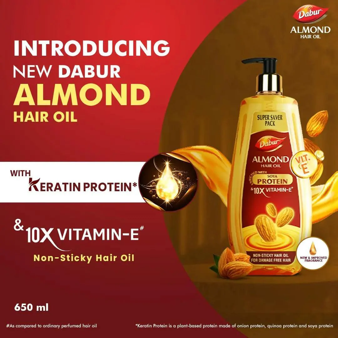 Dabur Almond Hair Oil Super Saver Pack - Image 3