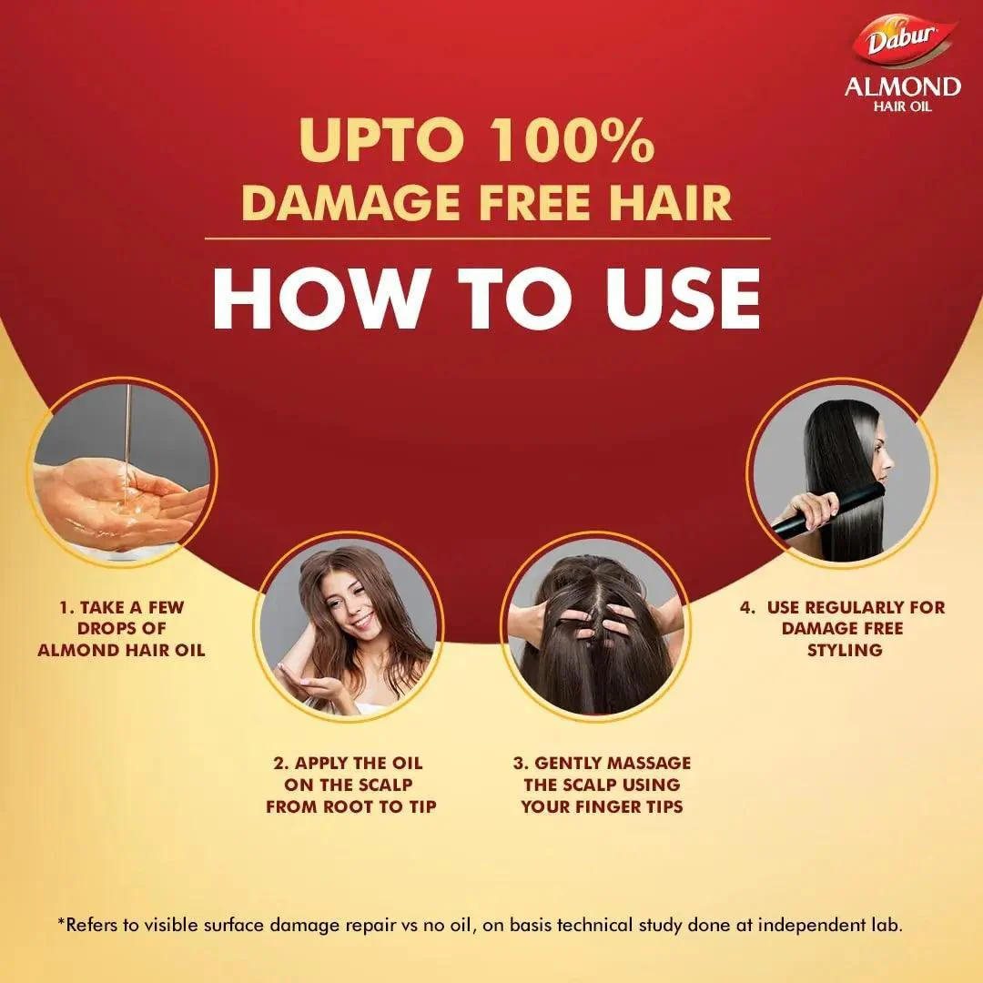 Dabur Almond Hair Oil Super Saver Pack - Image 4