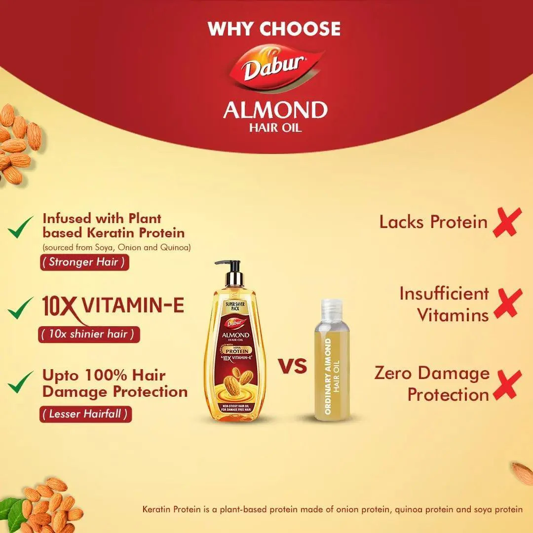 Dabur Almond Hair Oil Super Saver Pack - Image 6