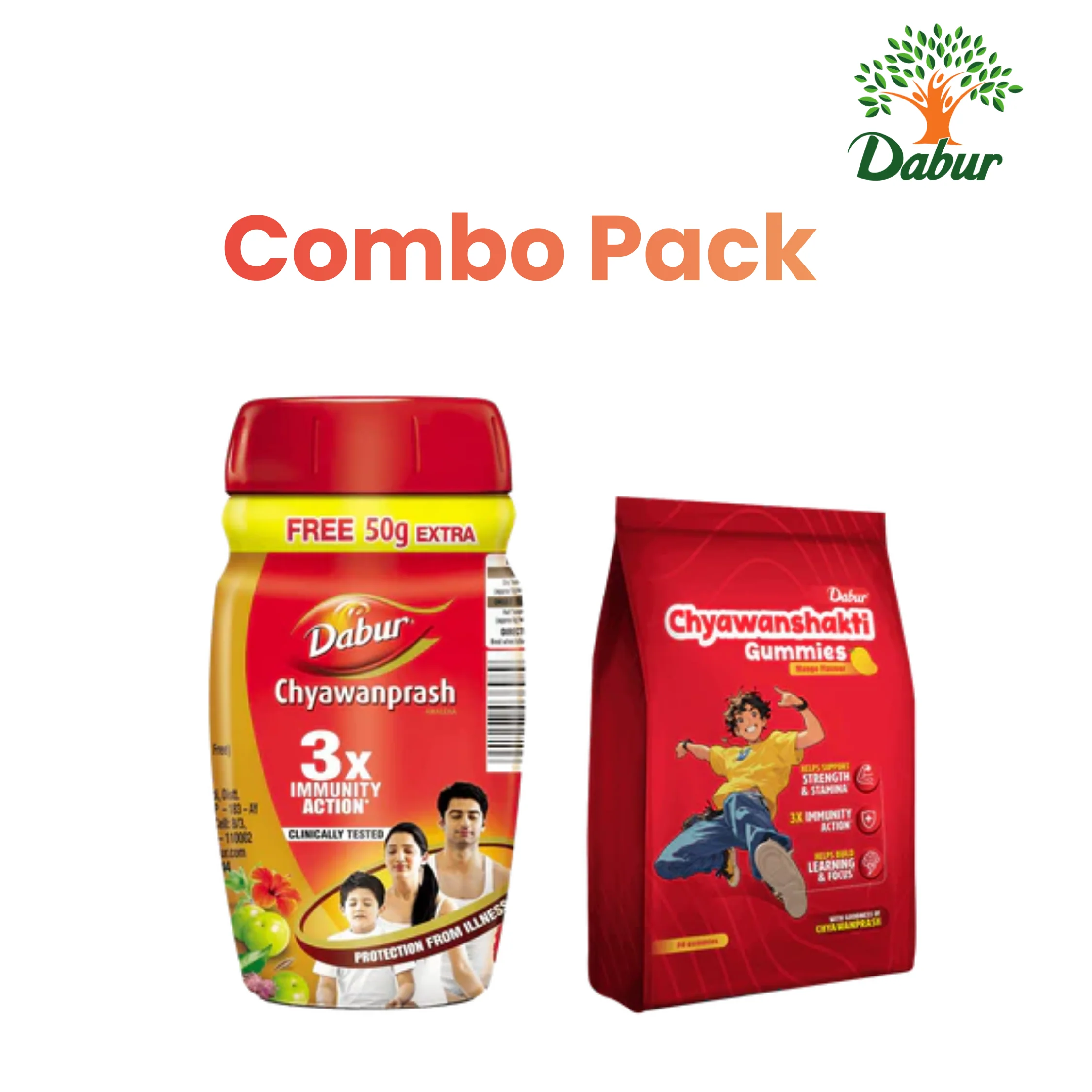 Dabur Chyawanprash + Chyawanshakti Gummies Value Pack - Image 3