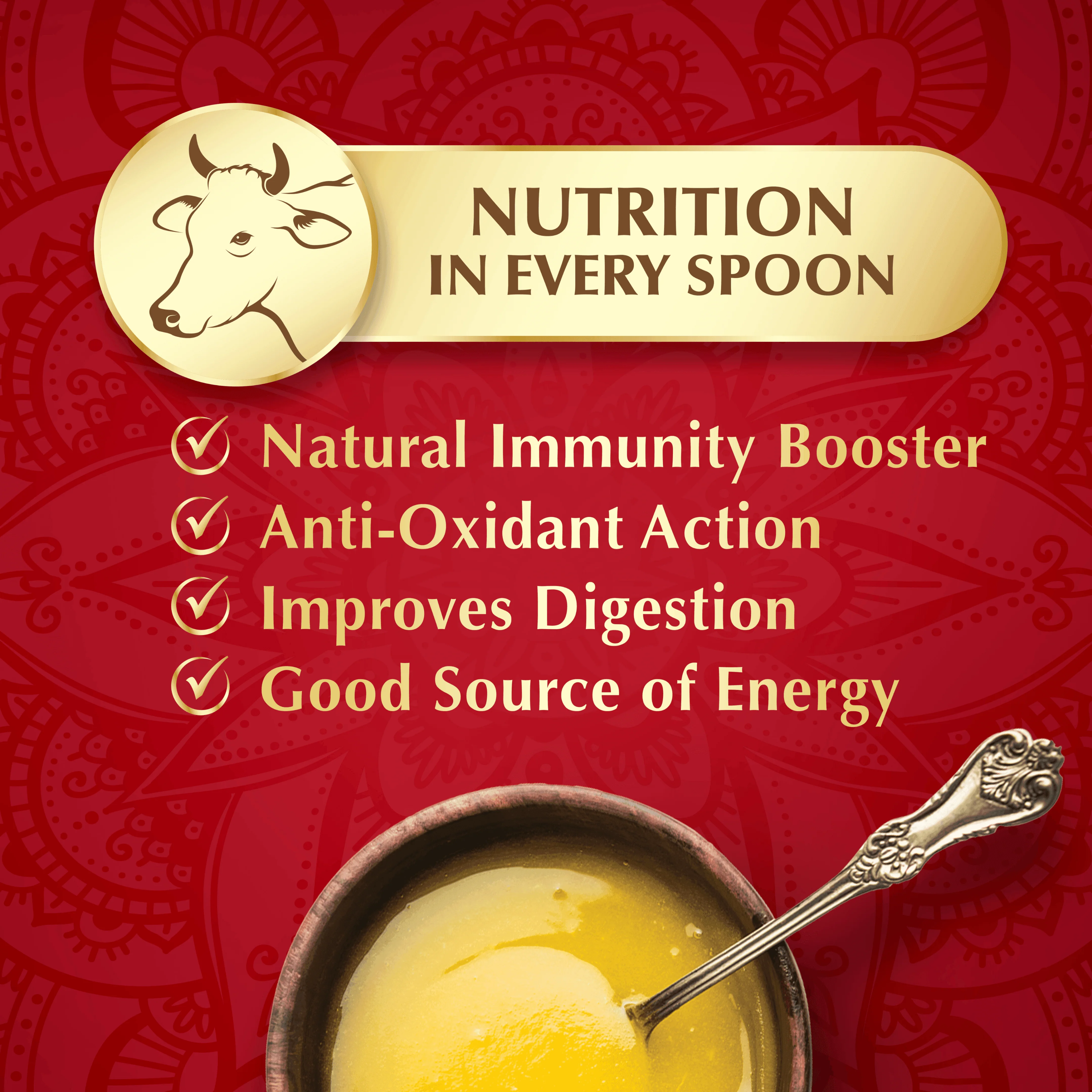 Dabur Cold Pressed Mustard Oil 1L+ Daanedaar Cow Ghee – 900ML | Authentic Taste & Health - Image 12