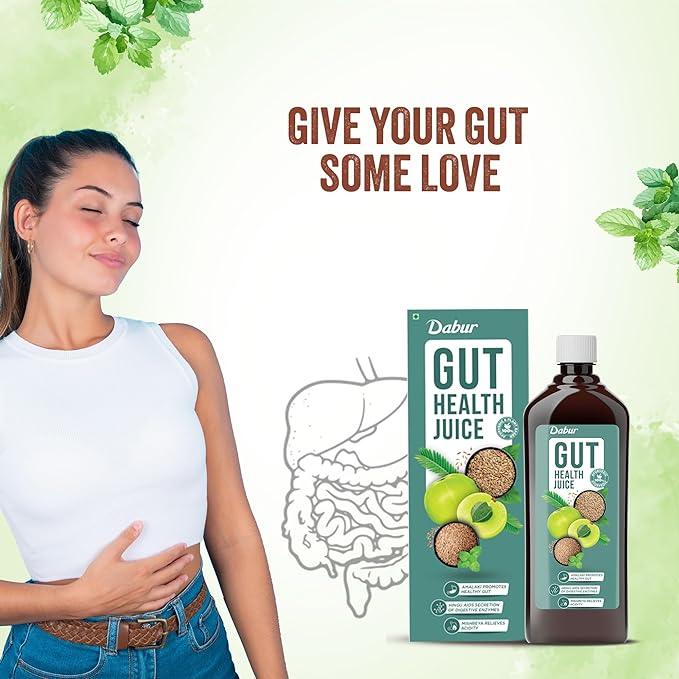Dabur Gut Health Juice - Natural & Ayurvedic Digestive Care Solution | No Artificial Colors, Flavours & Sugars (Pack of 2) - Image 3