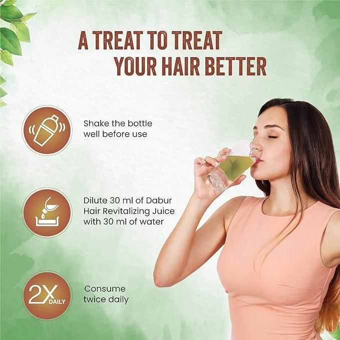 Dabur Hair Revitalizing Juice - Hair Growth & Fall Control - Image 6