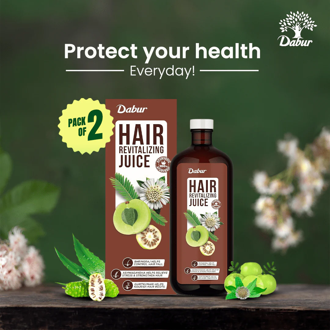 Dabur Hair Revitalizing Juice - Hair Growth & Fall Control - Image 9
