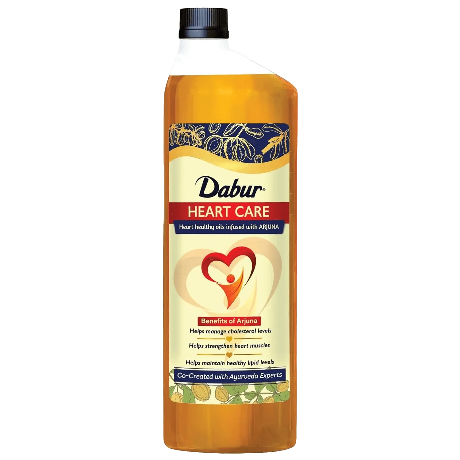 Dabur Heart Care Oil with Arjuna | Rice Bran Oil, Flaxseed oil & Sesame oil | Goodness of MUFA, PUFA and Oryzanol