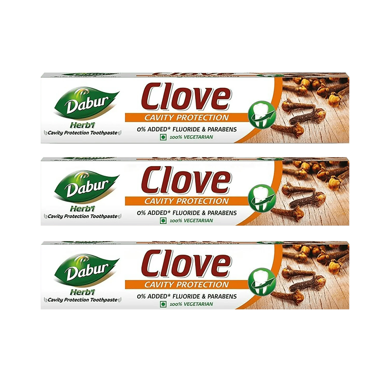 Dabur Herb'l Clove Toothpaste (Pack of 3)