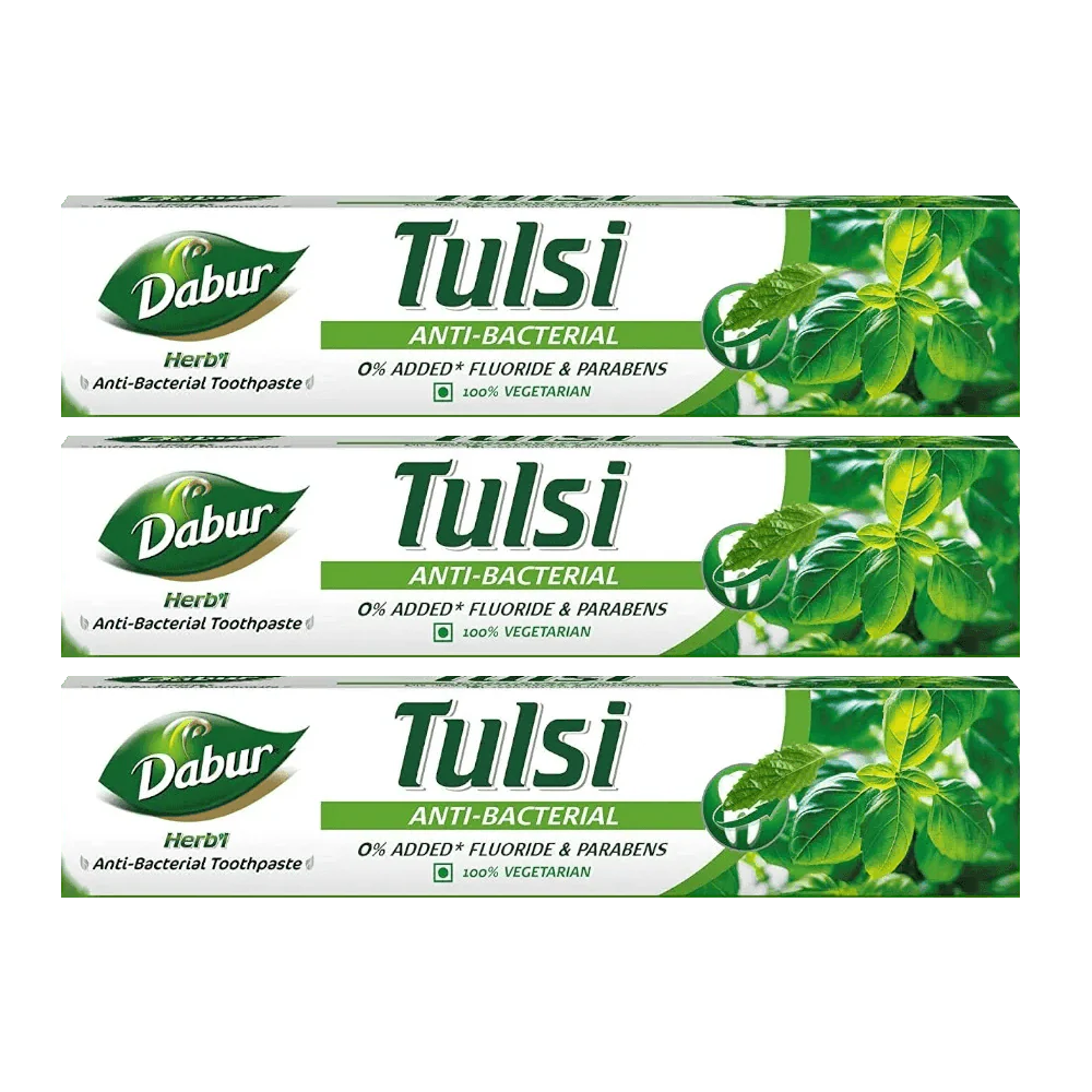 Dabur Herb'l Tulsi Anti Bacterial Toothpaste - Image 2