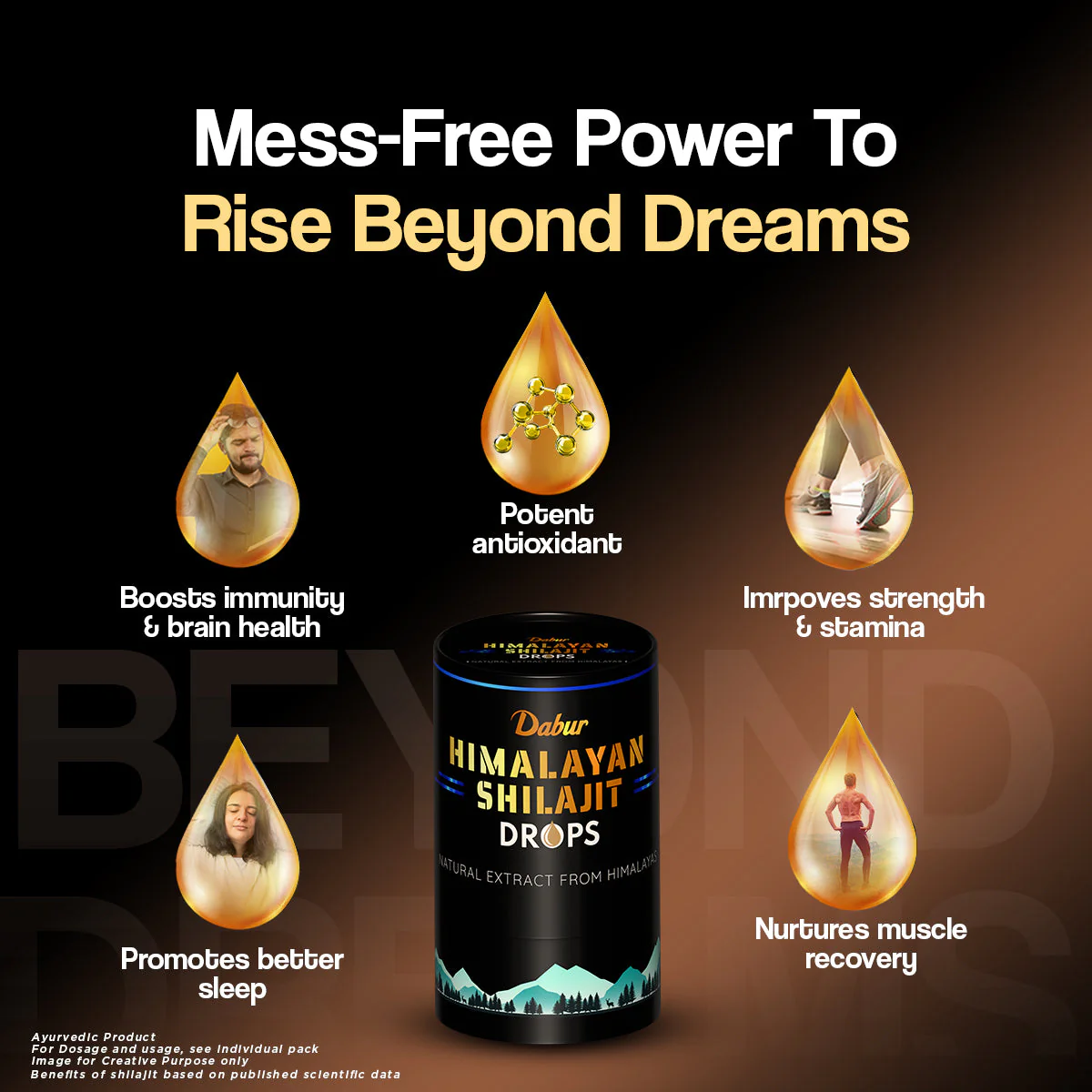 Dabur Himalayan Pure Shilajit Drops: Mess Free with accurate measurement - Image 4