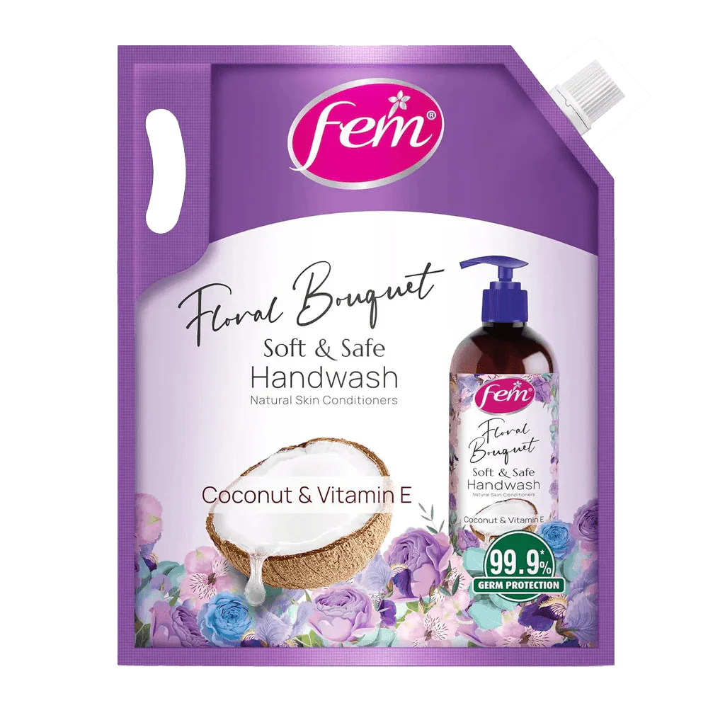 Fem Floral Bouqet Soft & Safe Handwash