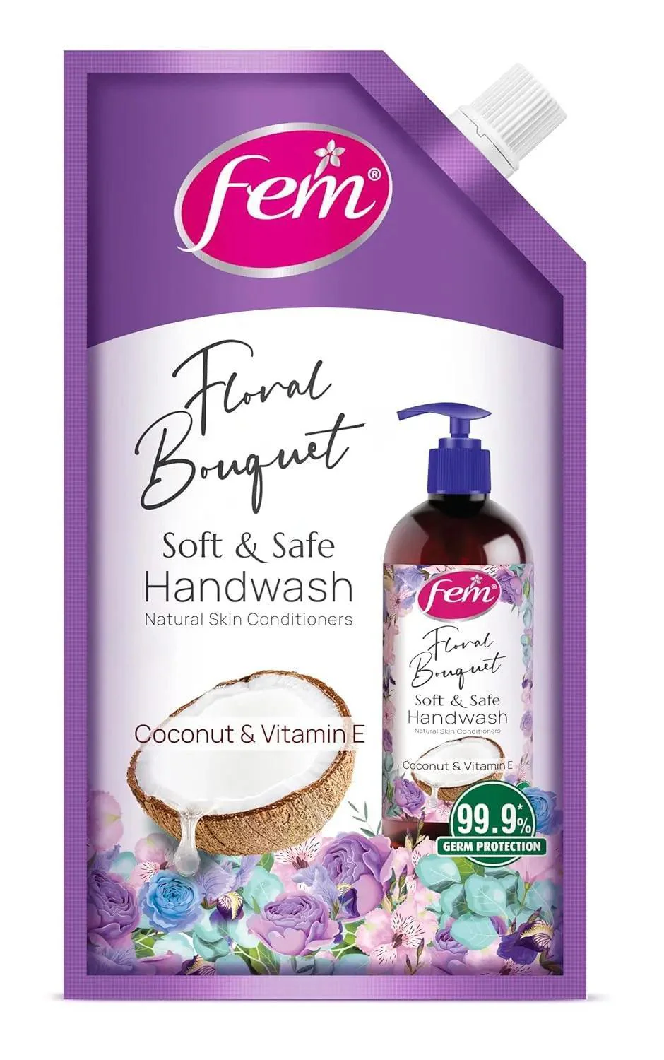 Fem Floral Bouqet Soft & Safe Handwash - Image 3
