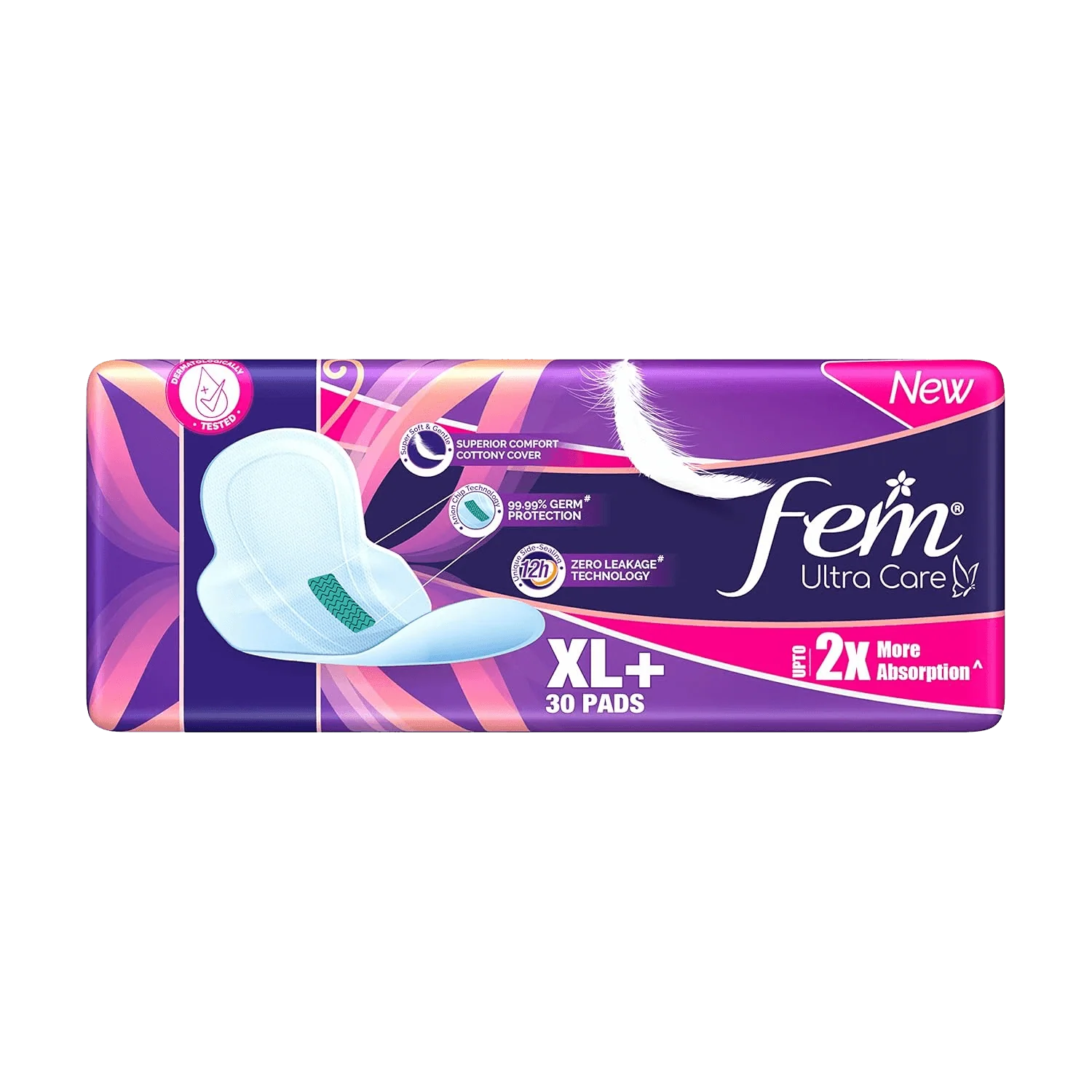 Fem Ultra Care Sanitary Pads for Women XL