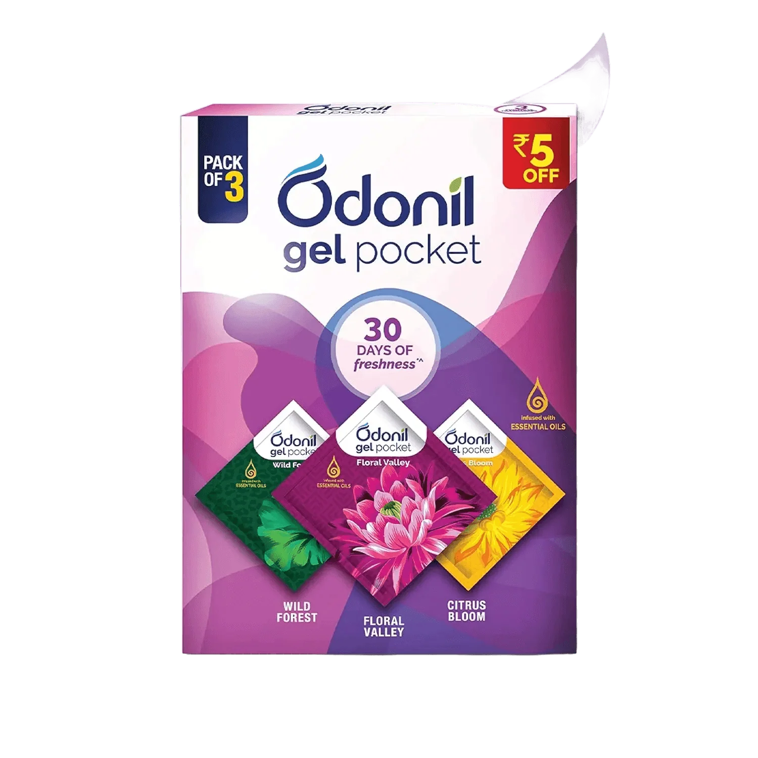 Odonil Gel Pocket Mix Pack (Rs 5 Off)
