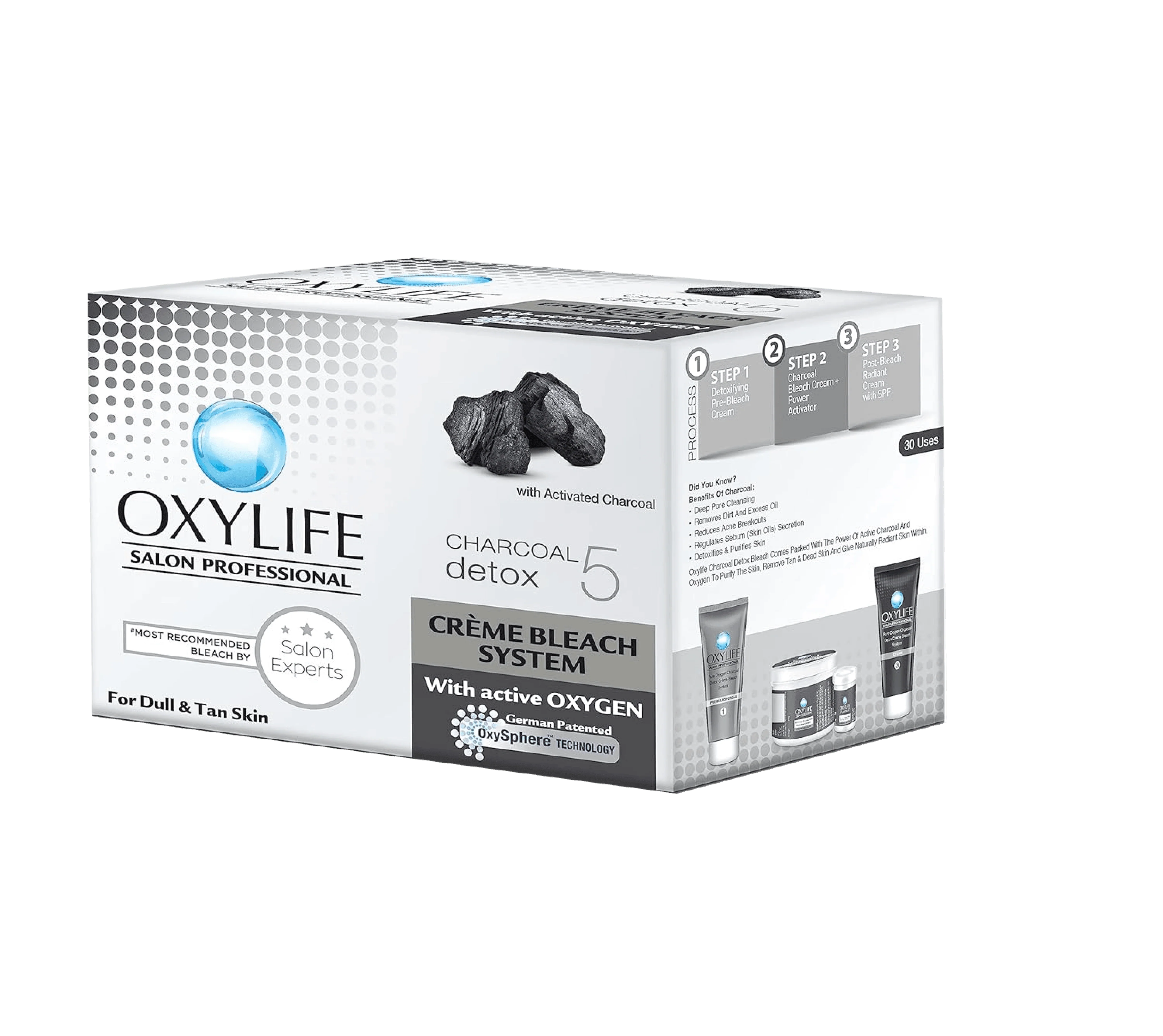 Oxylife Charcoal Detox Creme Bleach - Image 2