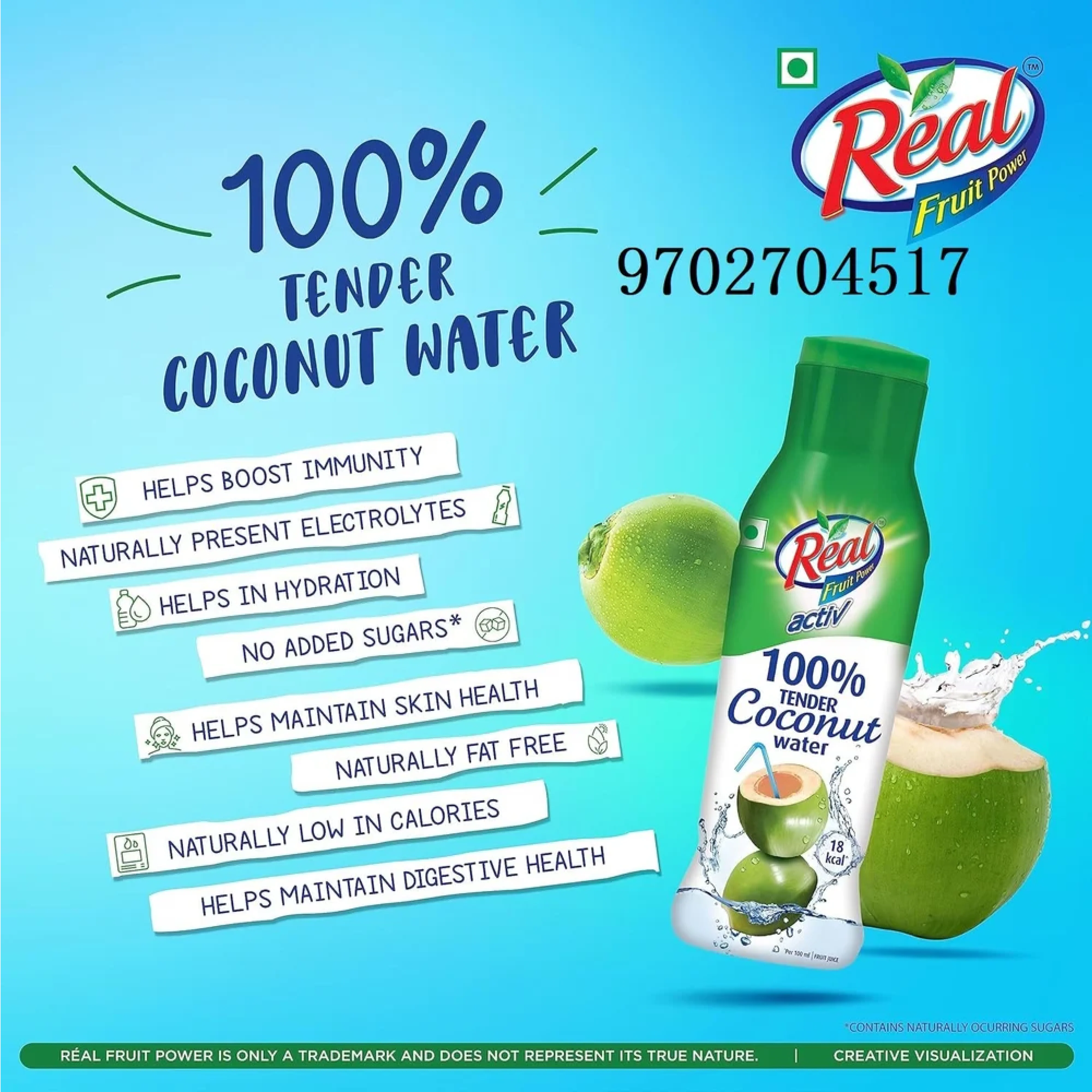 Real Activ Coconut Water (Pack of 2) - Image 7