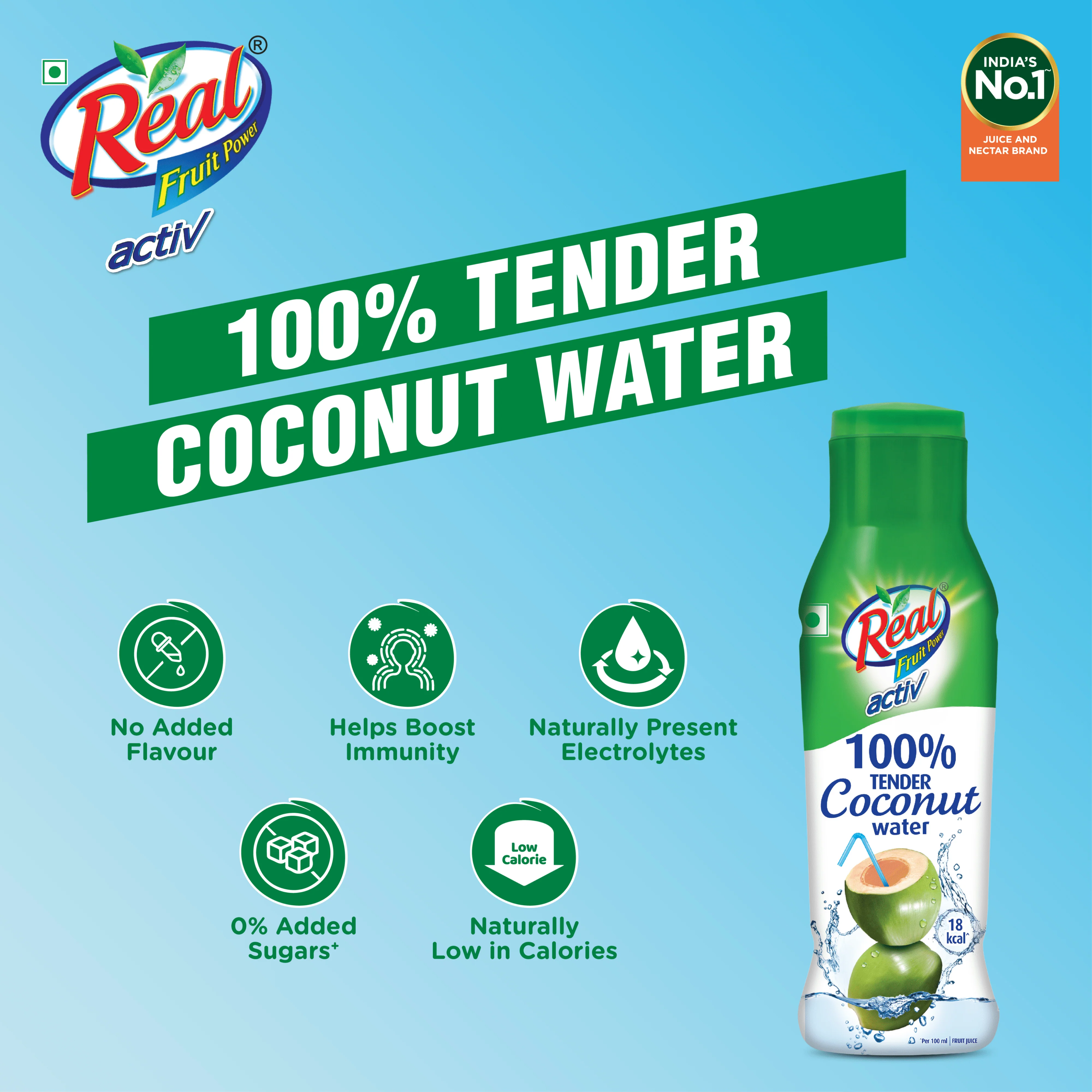 Real Activ Coconut Water (Pack of 2) - Image 3