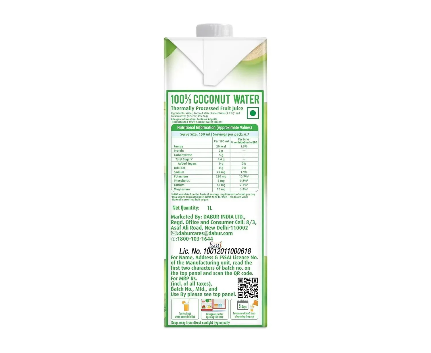 Real Activ Coconut Water (Pack of 2) - Image 5