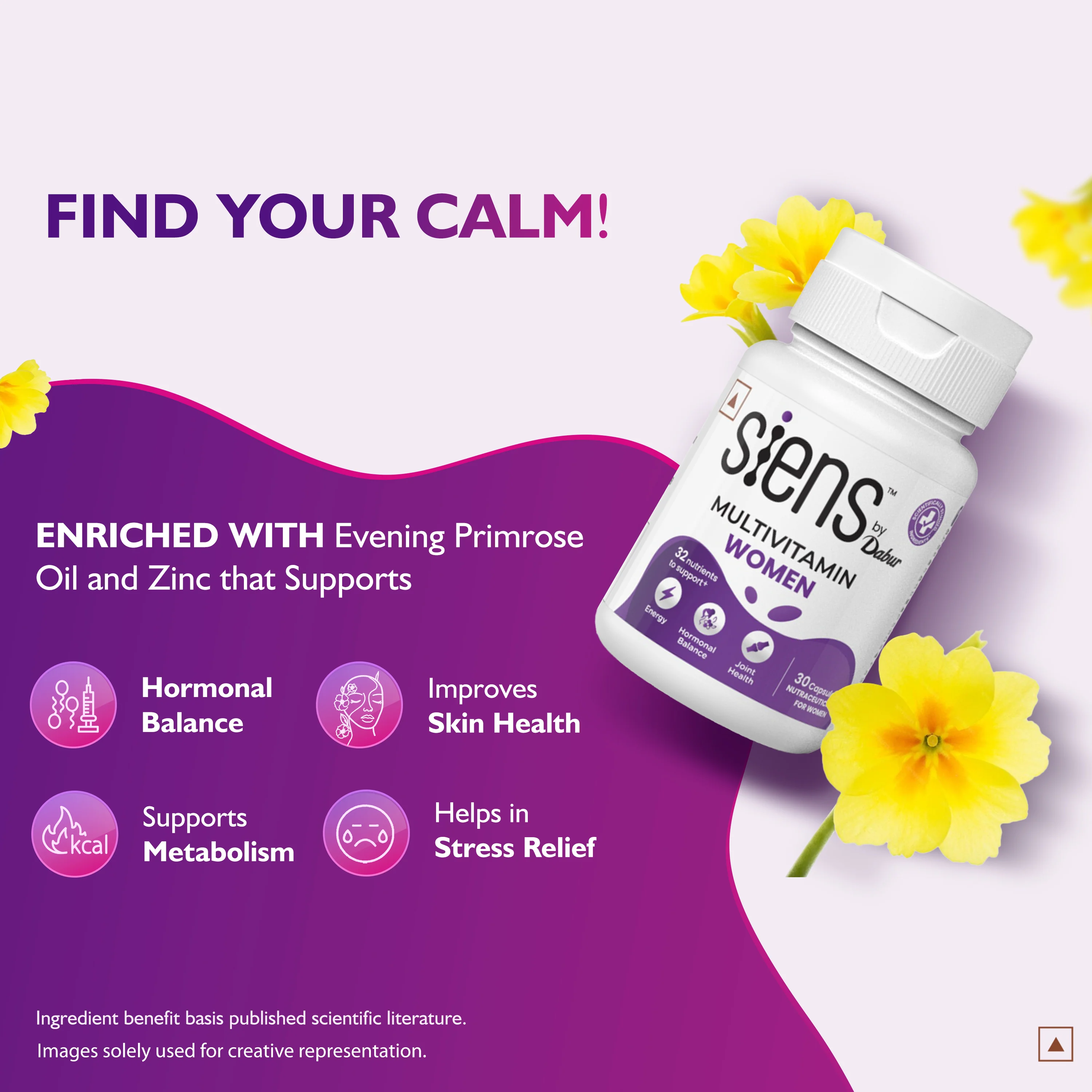 Siens by Dabur Daily Vitality Combo - Multivitamin for Men, 30 tablets & Multivitamin for Women, 30 tablets - Image 5