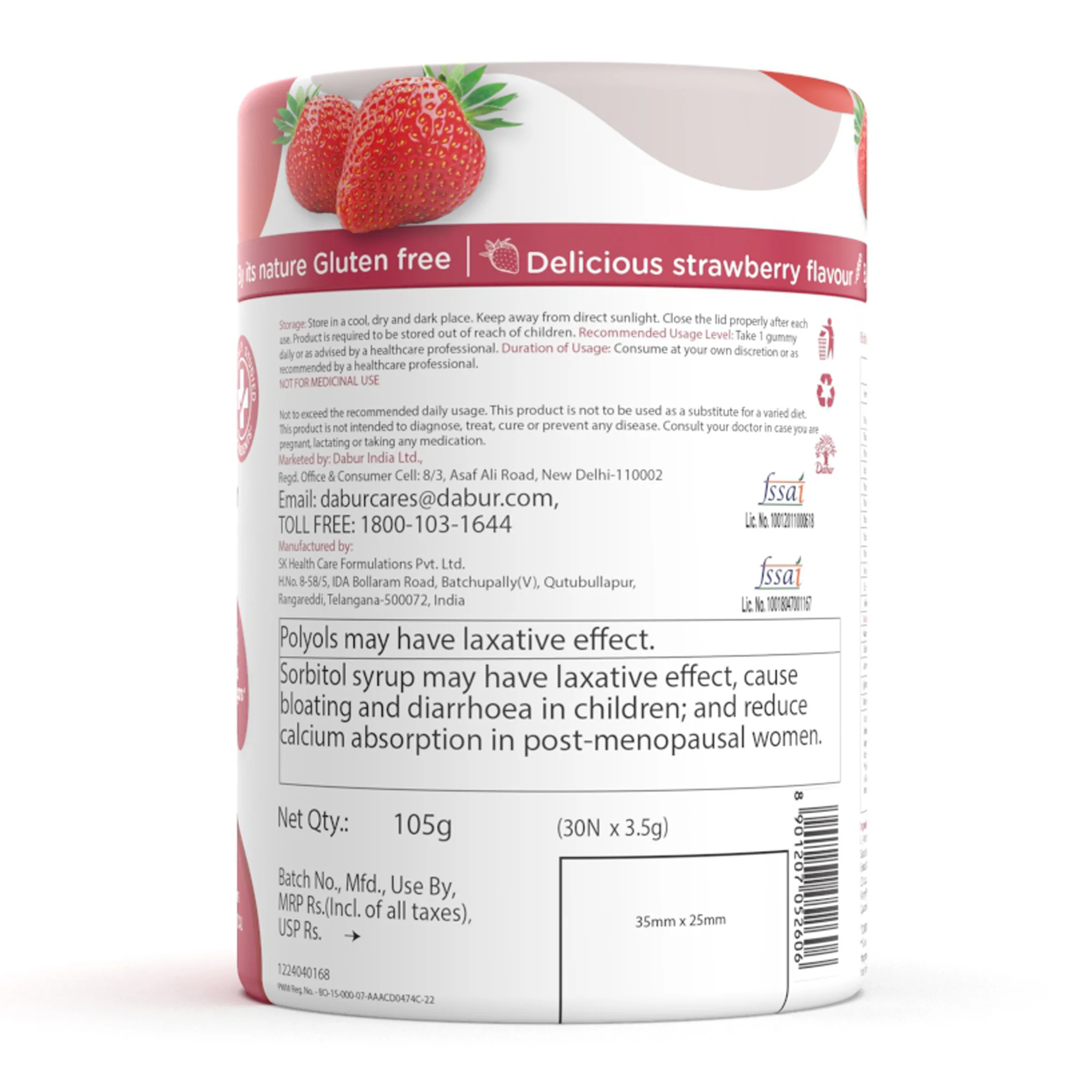 Siens by Dabur Skin Glow & Hair Growth Combo: Hydrolyzed Marine Collagen, 100 g + Hair, Skin & Nails Gummies, 30s pack - Image 12
