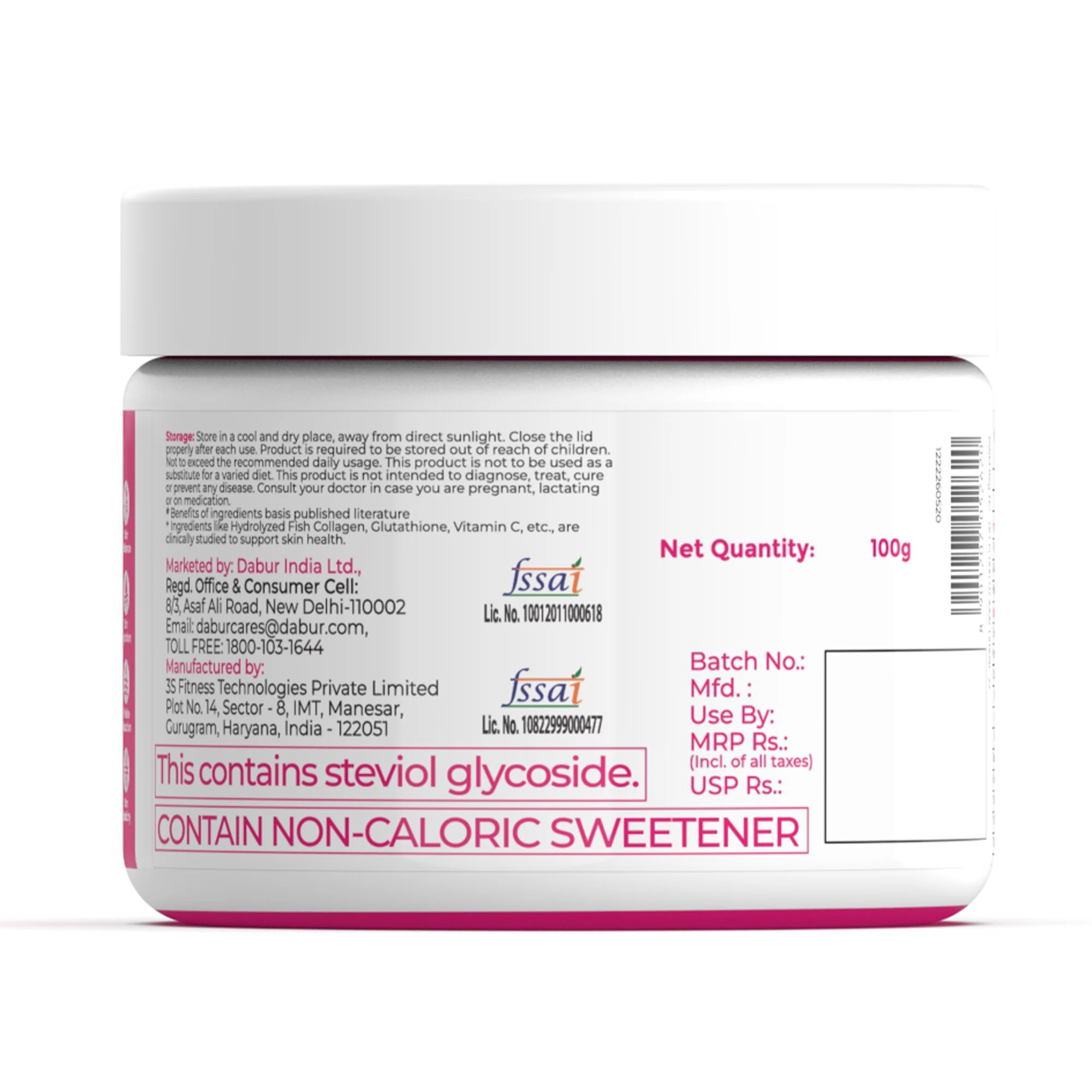 Siens by Dabur Skin Glow & Hair Growth Combo: Hydrolyzed Marine Collagen, 100 g + Hair, Skin & Nails Gummies, 30s pack - Image 13